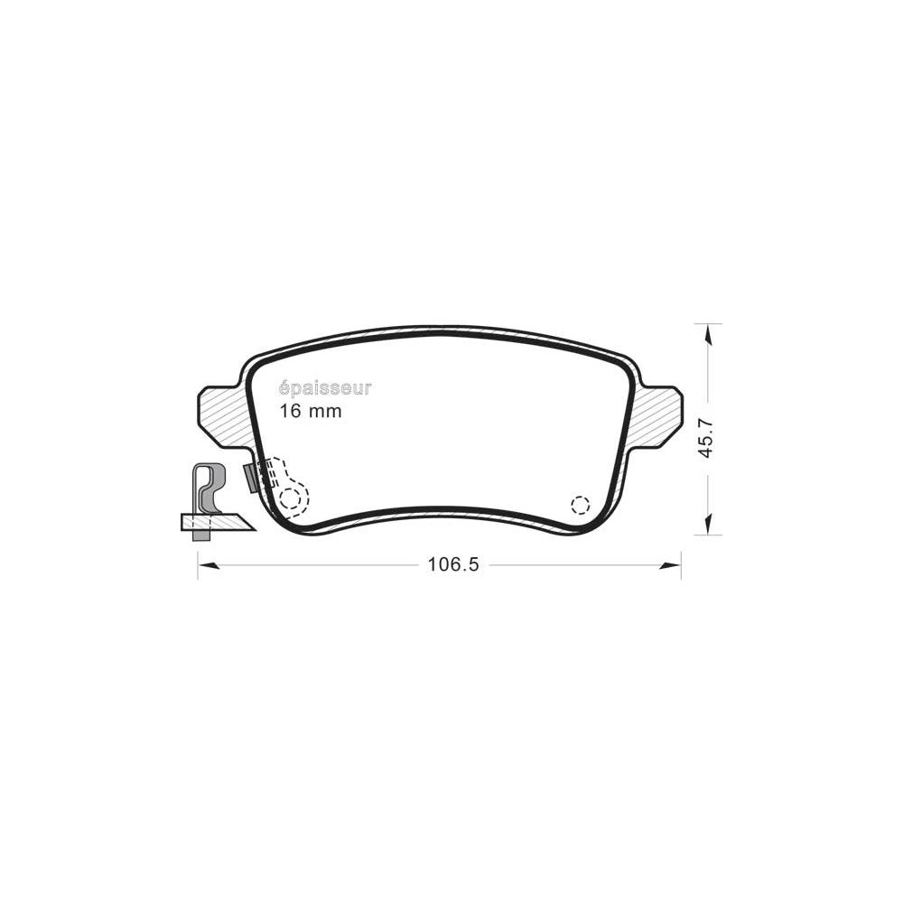 Brake Pad Set, disc brake (1416)