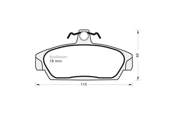 Brake Pad Set, disc brake (286)