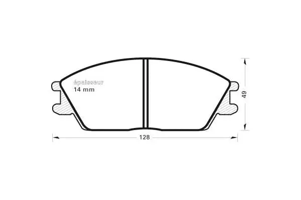 Brake Pad Set, disc brake (254)