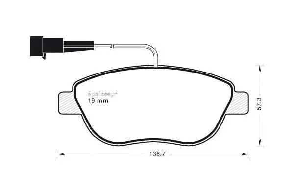 Brake Pad Set, disc brake (565)