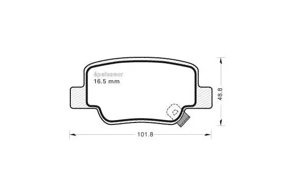 Brake Pad Set, disc brake (996)