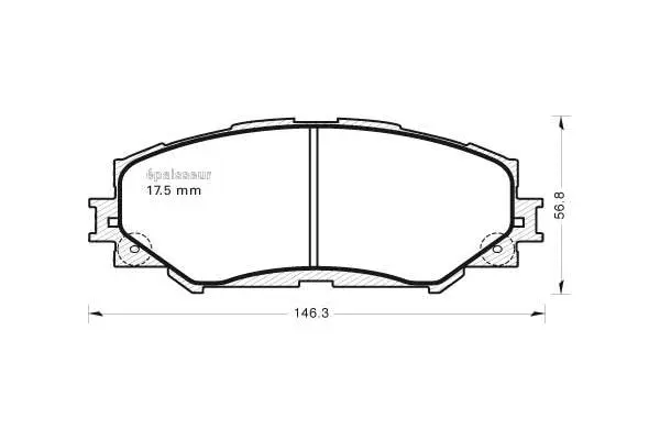 Brake Pad Set, disc brake (836)