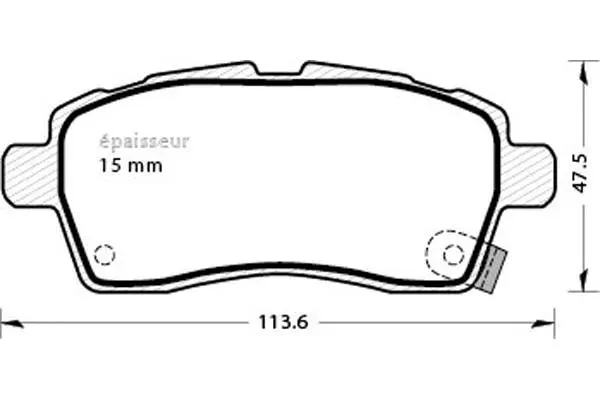 Brake Pad Set, disc brake (1343)