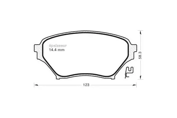 Brake Pad Set, disc brake (828)