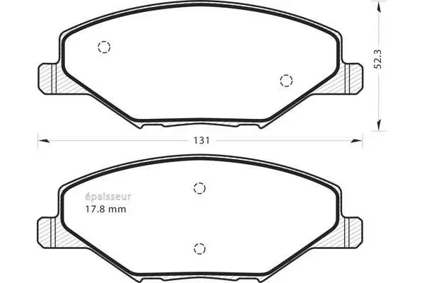 Brake Pad Set, disc brake (1365)