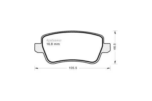 Brake Pad Set, disc brake (824)