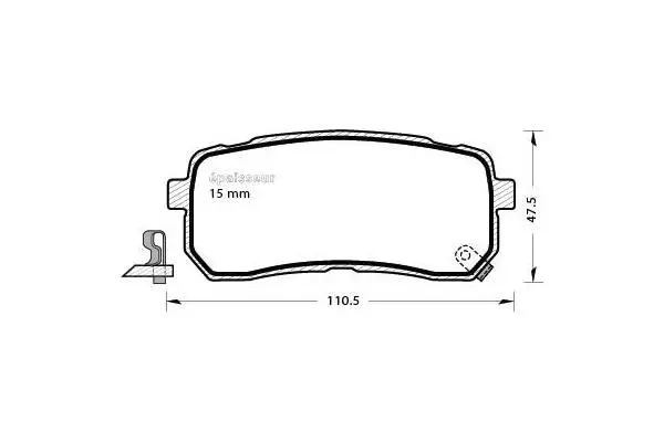 Brake Pad Set, disc brake (894)