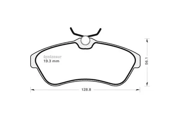 Brake Pad Set, disc brake (564)