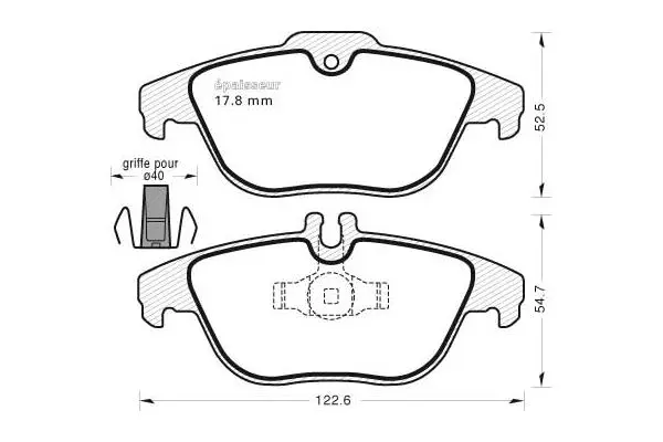 Brake Pad Set, disc brake (1075)