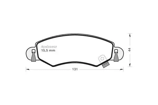 Brake Pad Set, disc brake (552)