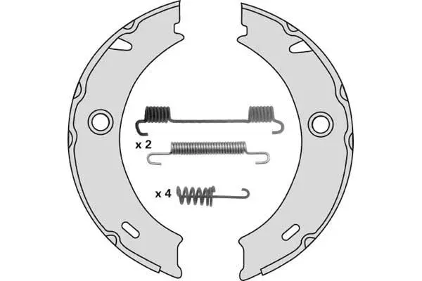 Brake Shoe Set, parking brake (M805R)
