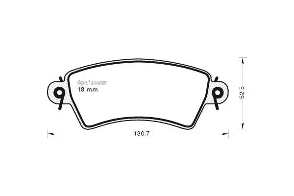 Brake Pad Set, disc brake (551)