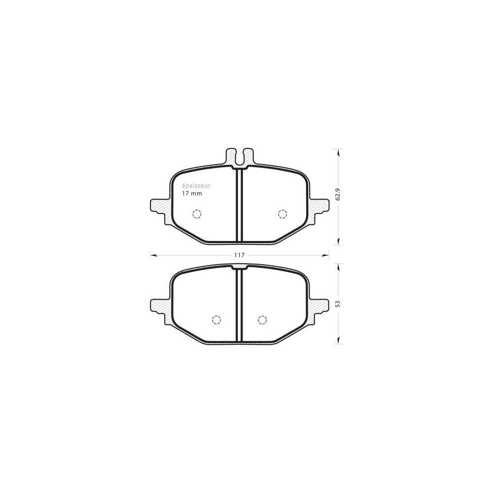 Brake Pad Set, disc brake (1424)