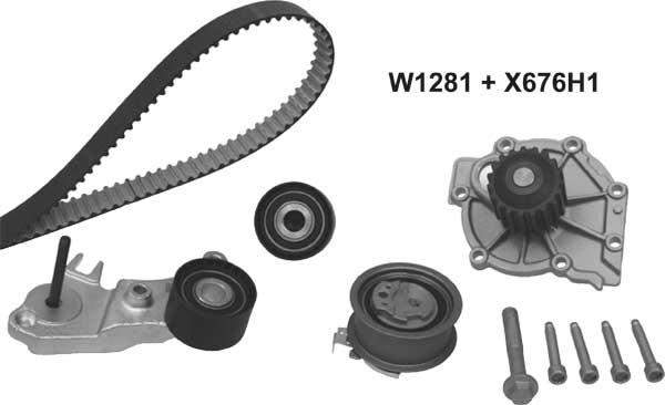 Water Pump & Timing Belt Kit (1281K1)
