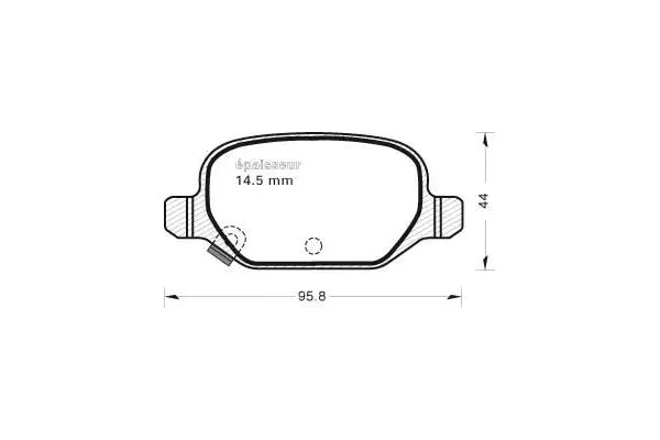 Brake Pad Set, disc brake (1126)