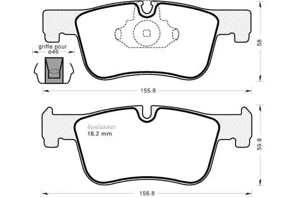 Brake Pad Set, disc brake (1087)