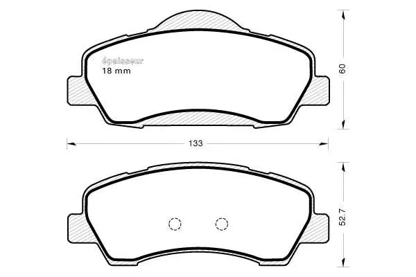 Brake Pad Set, disc brake (1160)