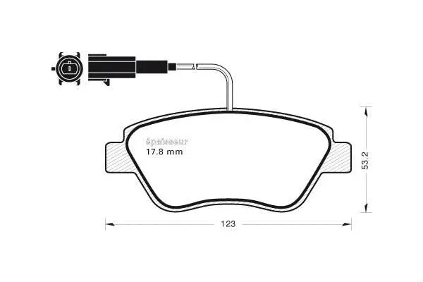 Brake Pad Set, disc brake (1042)