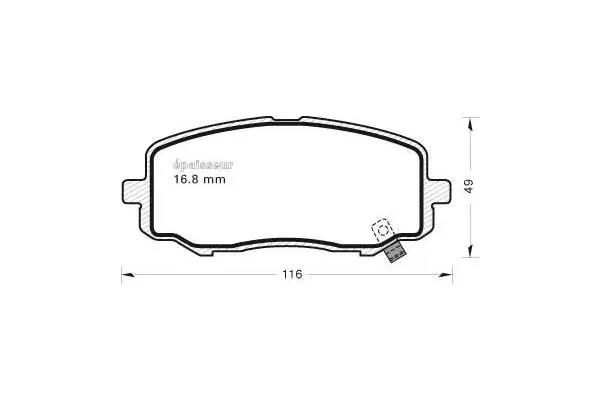 Brake Pad Set, disc brake (980)