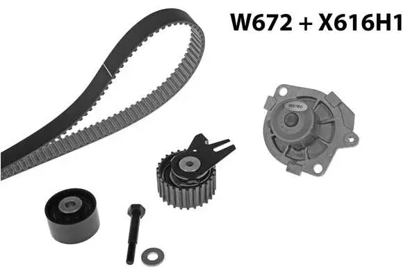 Water Pump & Timing Belt Kit (672K4)