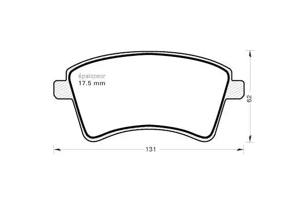 Brake Pad Set, disc brake (1101)