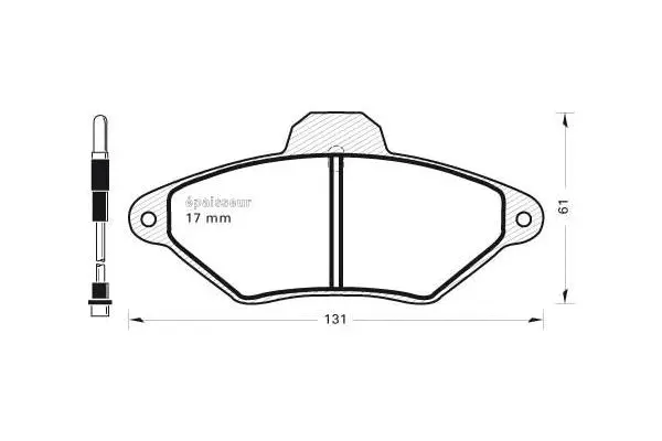 Brake Pad Set, disc brake (331)