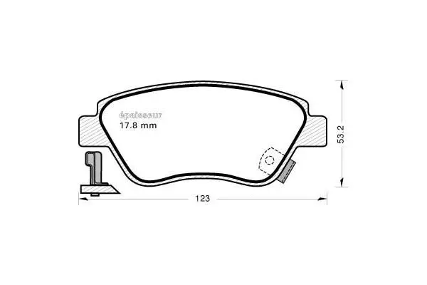 Brake Pad Set, disc brake (1148)