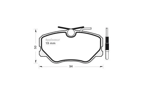 Brake Pad Set, disc brake (222)
