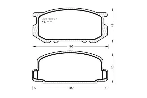 Brake Pad Set, disc brake (183)