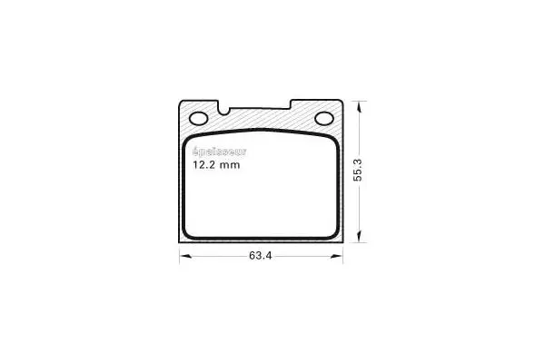 Brake Pad Set, disc brake (382)