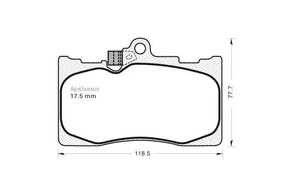 Brake Pad Set, disc brake (1099)