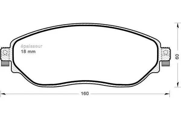 Brake Pad Set, disc brake (1192)