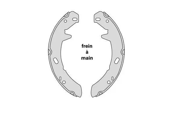 Brake Shoe Set, parking brake (M874)