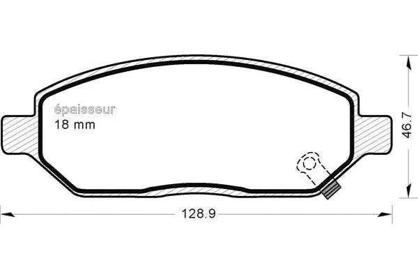 Brake Pad Set, disc brake (1225)