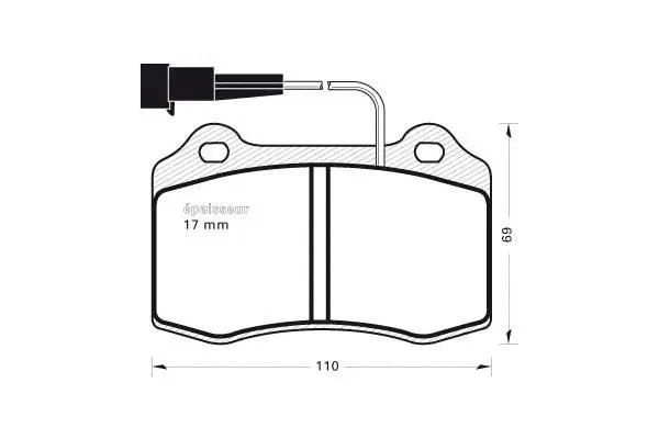 Brake Pad Set, disc brake (316)