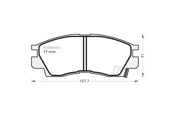 Brake Pad Set, disc brake (318)
