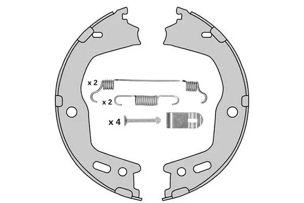 Brake Shoe Set, parking brake (M939R)