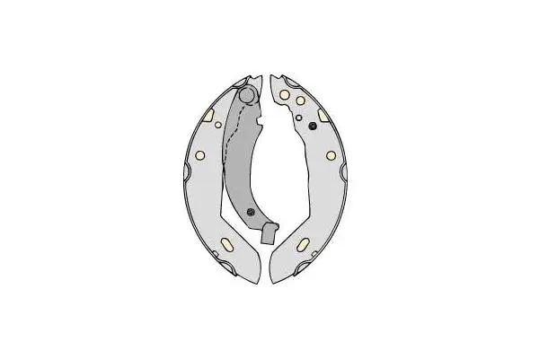 Brake Shoe Set (M624)