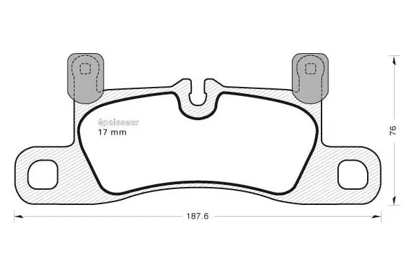 Brake Pad Set, disc brake (1035)