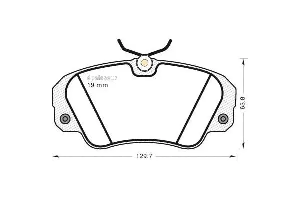 Brake Pad Set, disc brake (416)