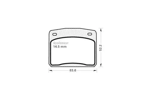 Brake Pad Set, disc brake (125)