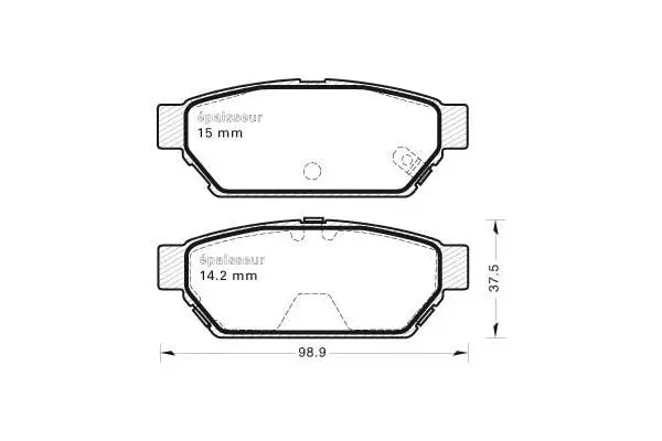 Brake Pad Set, disc brake (469)