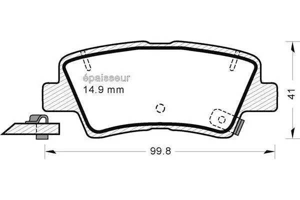 Brake Pad Set, disc brake (1117)