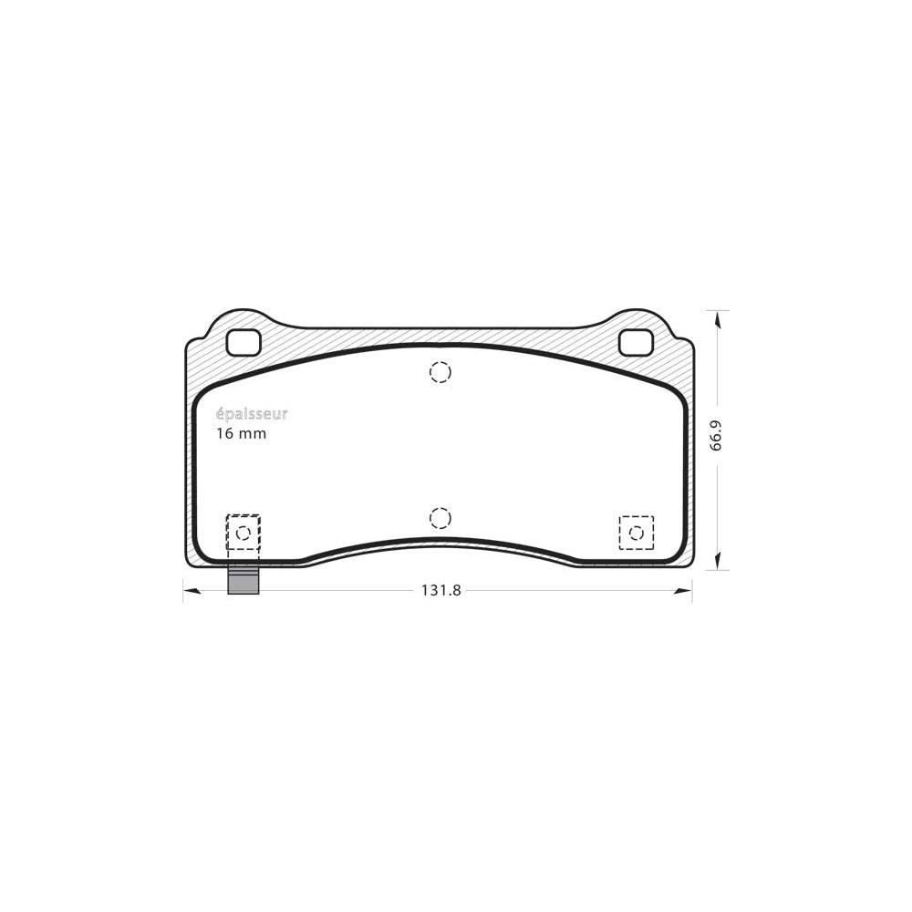 Brake Pad Set, disc brake (1411)
