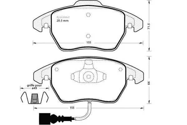 Brake Pad Set, disc brake (1273)