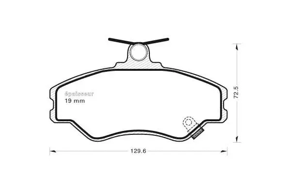 Brake Pad Set, disc brake (949)