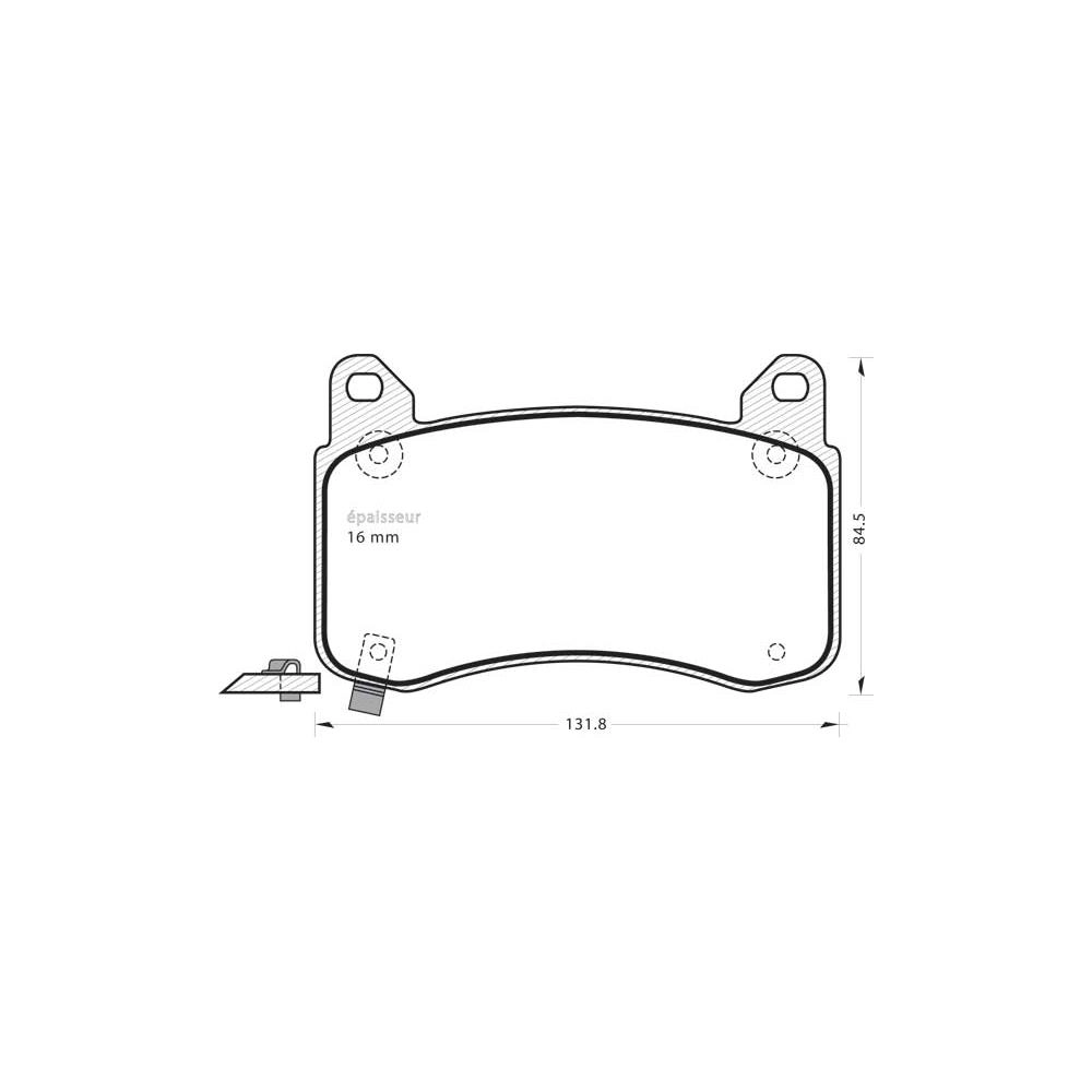 Brake Pad Set, disc brake (1397)
