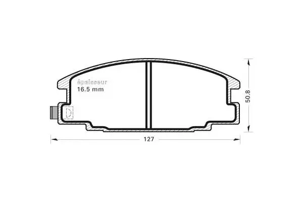 Brake Pad Set, disc brake (384)