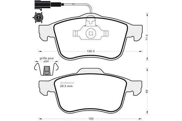 Brake Pad Set, disc brake (1031)