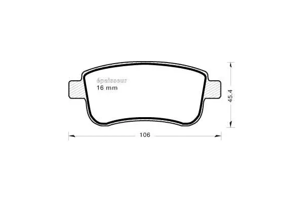 Brake Pad Set, disc brake (966)